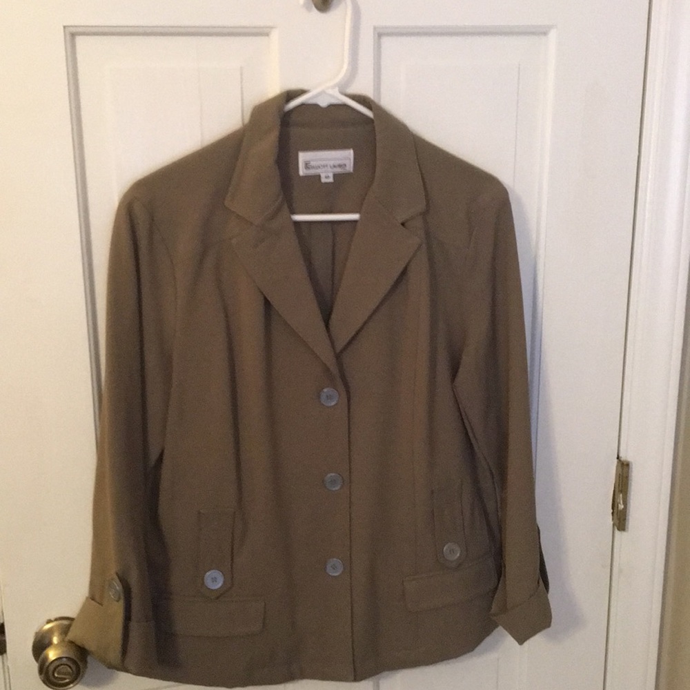 🔥Elliott Lauren size 10 dark tan blazer
